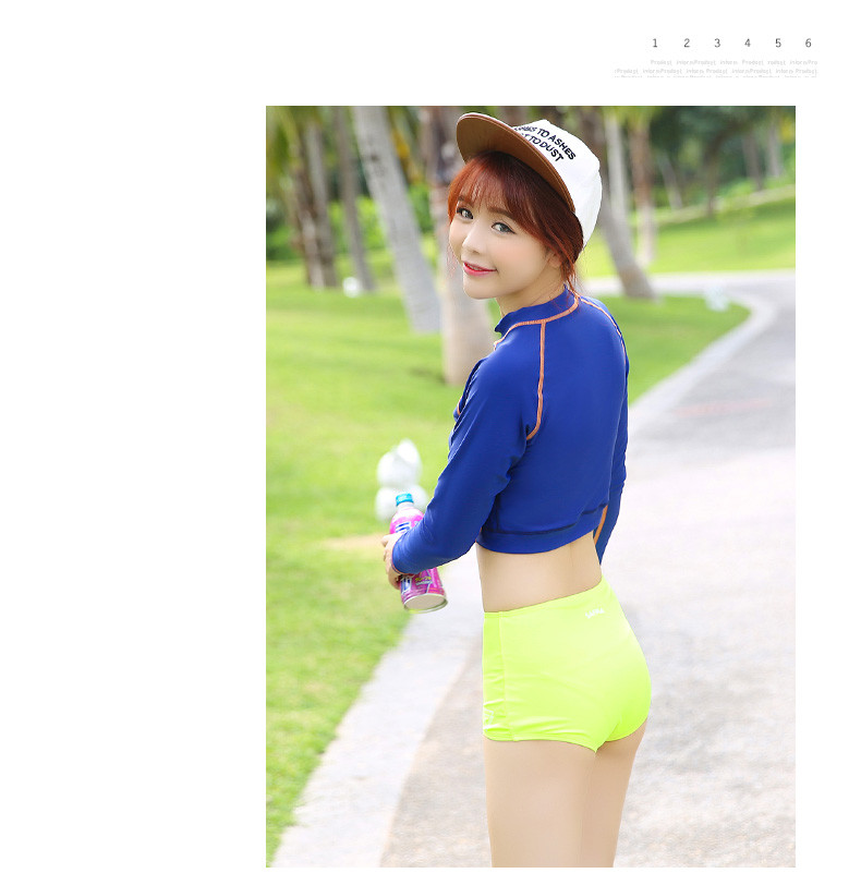 Korean Swimwear Women Bikini Guard Clothes Surf Wear Split Swimming Suit