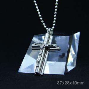 Wholesale Fashion Stainless Steel Jesus Gothic Christian Worship Favorite Necklace Pendant LPJ79 from china suppliers