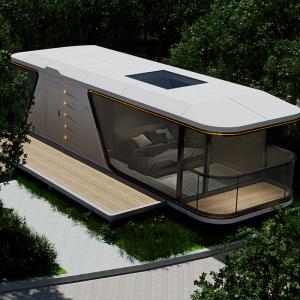 Wholesale Aluminum Hollow Tempered Glass Doors Windows Space Capsule Homes Quick Installation Robust Build from china suppliers