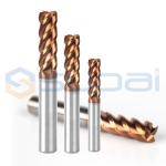 High Hardness Square End Mill For Carbon Steel / Alloy Steel / Cast Iron