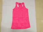 Polyester Cotton Gym Racerback Tank , Burnout Tank Top Anti Pilling