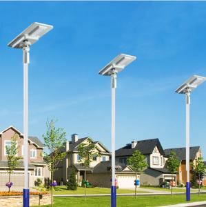 Wholesale Outdoor 3 year warranty high lumen led integrated 60W 80W all-in-one solar led street light from china suppliers