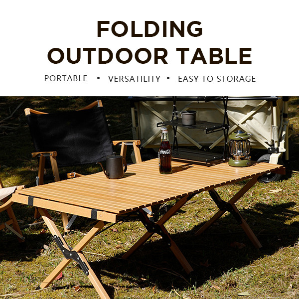 Portable Folding Camping Table With Easy Carrying Bag For Picnic Beach