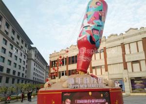 Wholesale Red Color Customized Shopping Centre Decorations Fiberglass Beer Bottle Statue from china suppliers