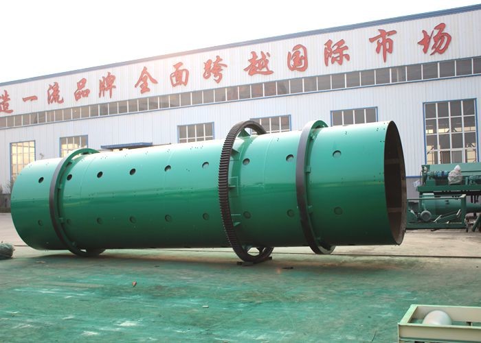 20 TPH Compound Organic Fertilizer Rotary Drum Granulator With Round Ball Shape