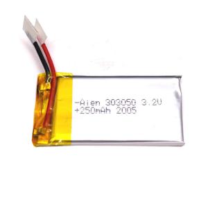 Wholesale High Temperature 3.2V 250mAh LiFePO4 Battery Pack from china suppliers