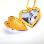Locket Pendants jewelry classic heart-shaped box pendan 18k gold plating jewelry