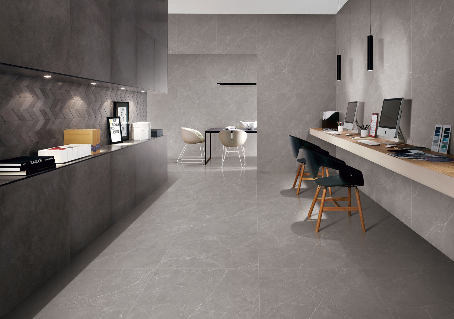 Soft Glazed 1200x600mm Grey Porcelain Tile And Indoor Floor Tiles For Balcony