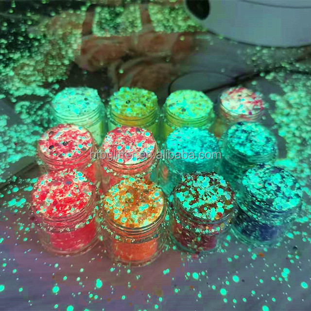 Earth Day Assorted Animal Shapes Confetti in Non-toxic Luminous Glitter Powder with Chunky Mixes