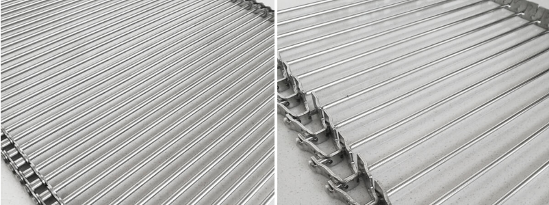 304 Stainless Steel Metal Rod Conveyor Belts For Spiral Cooling Tower In Food Industry