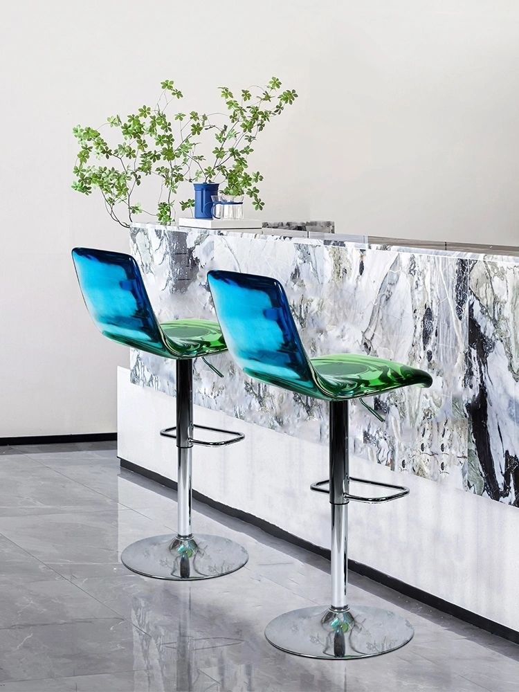 Lifting Senior Restaurant Home Office Bar Chair Petal Transparent