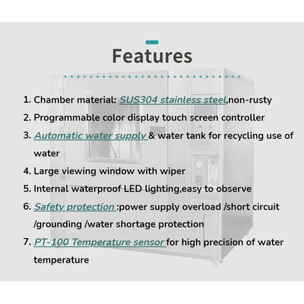 IPX1 & IPX2 Water Drip Test Chamber Automatic Environmental Rainfall Chamber for Waterproof Testing for Electronic test