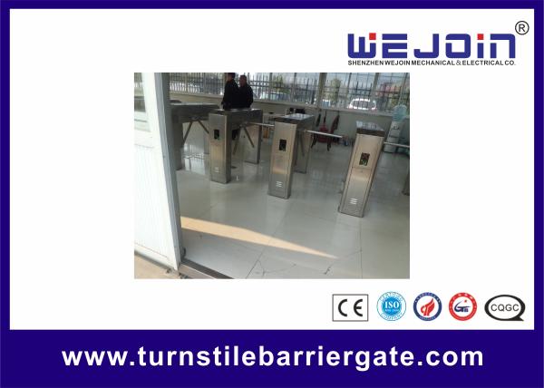 Professional Metro / Subway Turnstile Barrier Gate with 304 Stainless Steel