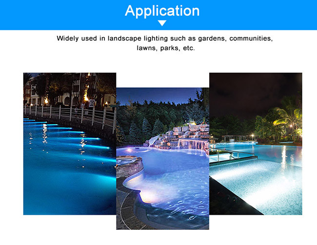 DMX512 Control 9 Watt Underwater Led Pond Lights , Color Changing Led Pool Lights