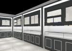 Elegant Design Retail Jewelry Display Cases Decorated With LED Spot Lights