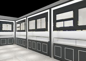 Wholesale Elegant Design Retail Jewelry Display Cases Decorated With LED Spot Lights from china suppliers