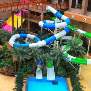 Wholesale 304 Stainless Steel Screw Fiberglass Water Slides 1m Width OEM for Water Park from china suppliers