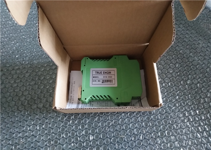 DC 24V Power Tension Amplifier Connecting Two Load Sensors Green Color Tension Signal Amplifier