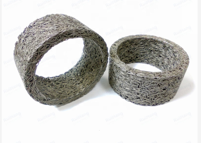 Customized Compressed Knitted Wire Mesh Gasket For Car Air Exhaust Muffler