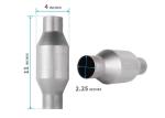 2.25 Inch High Flow Stainless Steel Catalytic Converter 01607 2.5L