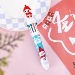 Christmas Ten Color Bullet Ballpoint Pen Cartoon Press Journal Ball Pen