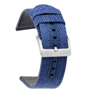 China Premium Hybrid Canvas Strap Watch Band PVD plating Buckle on sale