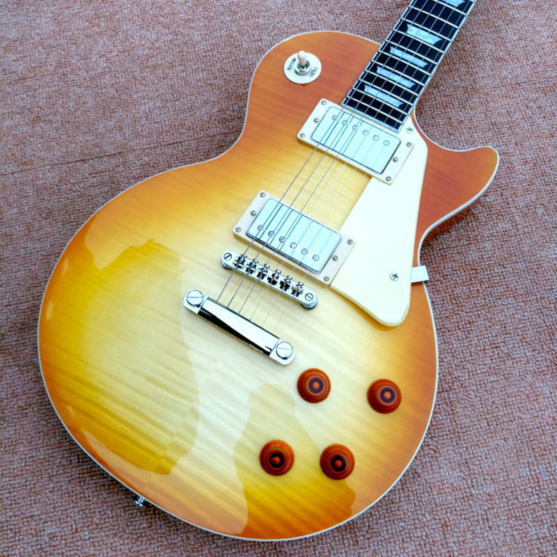 New style of high-quality standard LP 1959 R9 electric guitar, maple top, ebony fingerboard electric guitar