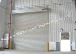 Steel Fire Security Door With Smoke Detecor Emergency Fire Resistant Garage Door