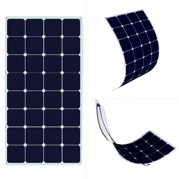 Photovoltaic Thin Flexible Solar Panels SunPower 12v-18V 100-120w Easy