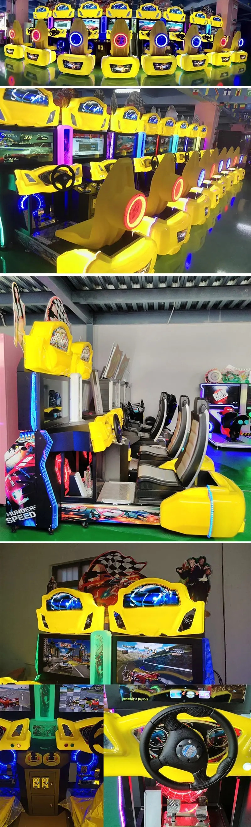 Double Outrun Car Racing Game Machine 2 Players Racing Video Arcade Simulator Games With Cabinet