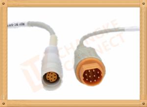 Wholesale Male IBP Converter Pressure Transducer Cable 10 Pin Siemens Draeger from china suppliers