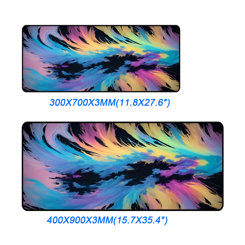 Customized Logo Printing Rubber Desktop Mat for Trendy and Colorful Gaming Setup