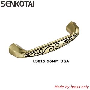 Wholesale Solid Oil Rubbed Bronze Cabinet Hardware Handle Pull Antique Brass Flower Dresser Wardrobe from china suppliers
