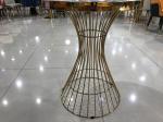 Total Height 75cm Modern Wrought Iron Glass Coffee Table