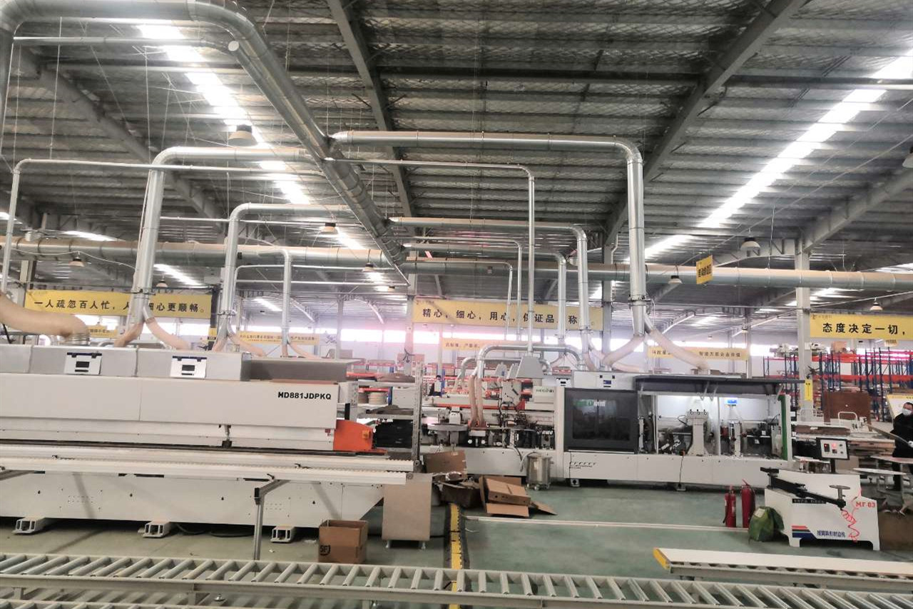 Automatic Panel Furniture Production Line L Layout 300mmx300mm Processing