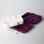 Eco Friendly 4-Compartment Food Storage Container for Kids 1160ml Purple