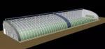 Quilted Outside Insulation Professional Solar Agricultural Greenhouse for Flower