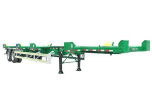Wholesale 2 Axle Skeleton Container Semi Trailer 6.2T 20 Foot Container Chassis from china suppliers