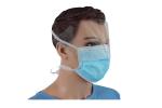 3 Ply Blue Adult Face Mask Shield Nonwoven Clean Surgery Use Eco Friendly