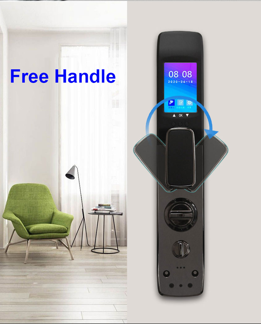 TT App Biometric Fingerprint Door Lock AA Alkaline With SS Latches
