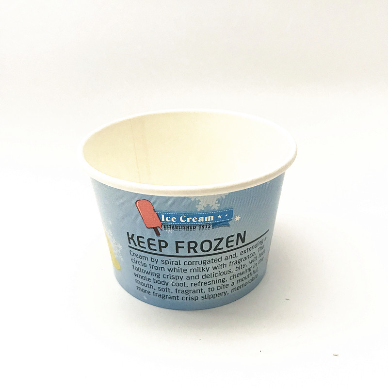 Ice Cream Cups Wholesale Customized Paper Cup Frozen Ice Cream Cup Food & Beverage Packaging