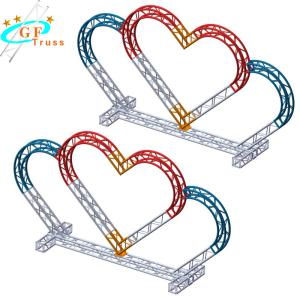 Wholesale Love Shape Arch Truss Aluminum Truss System For Wedding Stand Drop Back from china suppliers