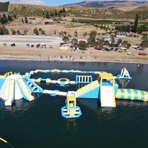 China EN ISO25649 0.9mm PVC Floating Inflatable Water Park Games on sale
