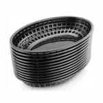 Plastic Fry Fast Food Basket Bread Baskets Oval-Shaped Tray Restaurant Supplies,