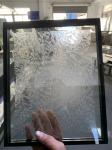 Pattern Beveled Insulated Glass Unit For Wood Doors Diamond Beveled Glue Chip