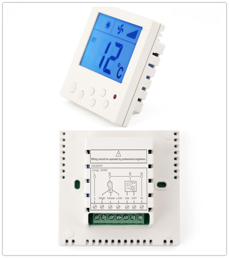 230VAC Central Air Conditioner Non Programmable Thermostat For Home / Hotel