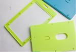 ABS Lanyard Badge Holder , Pantone Color Hard Plastic Id Card Holder