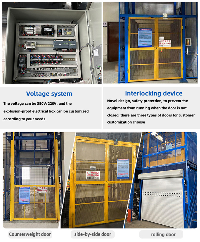 6m Warehouse Elevator Lift 20000kgs Warehouse Goods Lift Self Customizing 1