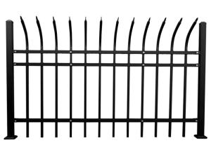 Wholesale Garden used wrought iron fencing for sale powder coated spear top steel fencing from china suppliers