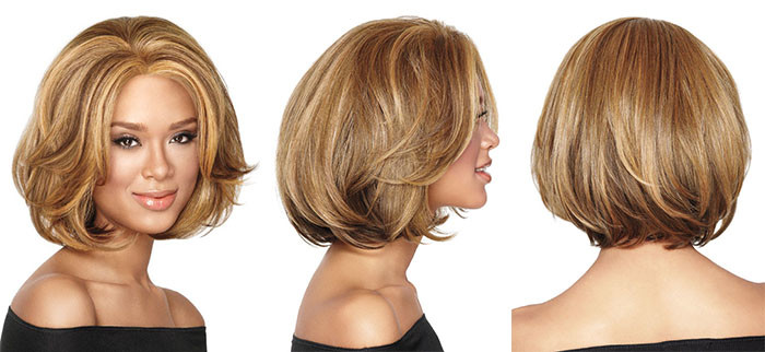 Synthetic 12 Inch Deep Blond American High Tmperature Synthetic Hair Wig